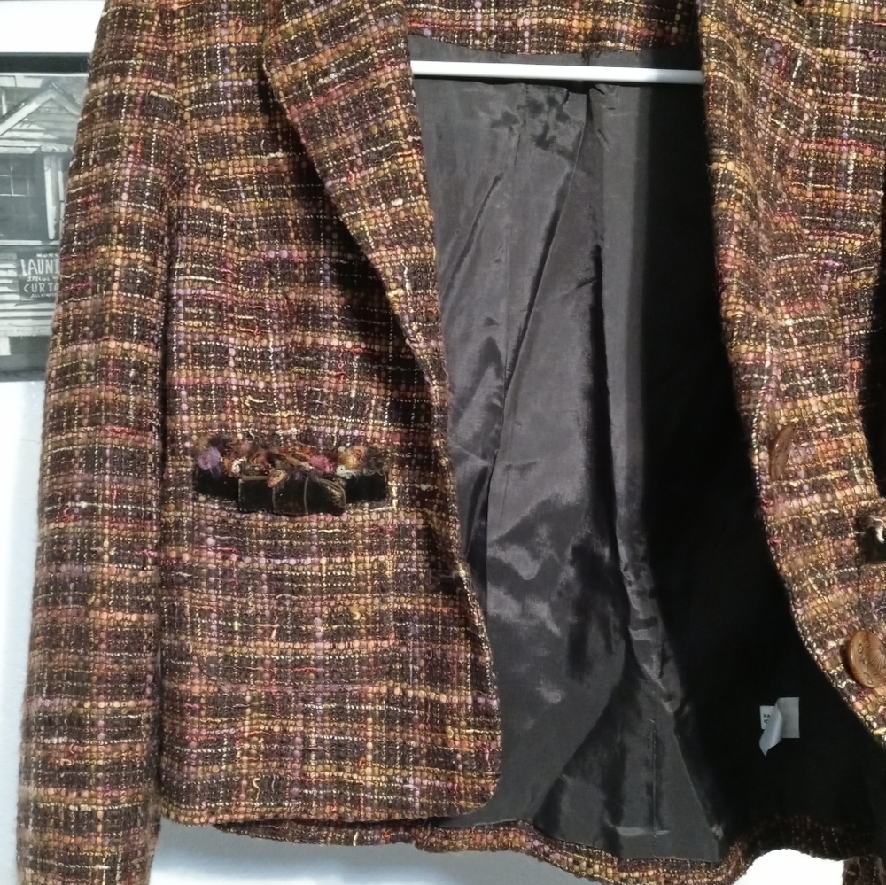 Express Tweed Cropped Blazer - Picture 7 of 8